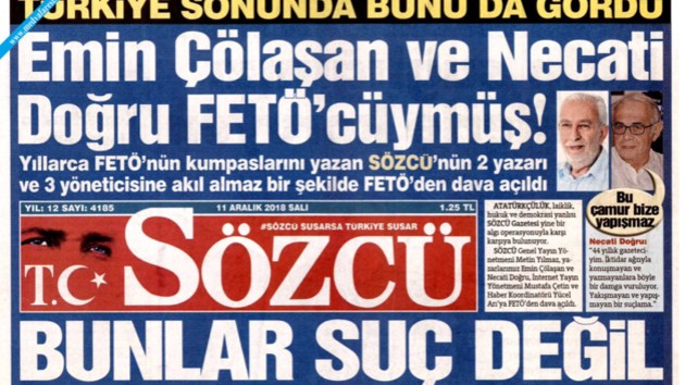 You are currently viewing Sözcü yazarlarına kızılıyor ama… Özgür basın herkese lazım…