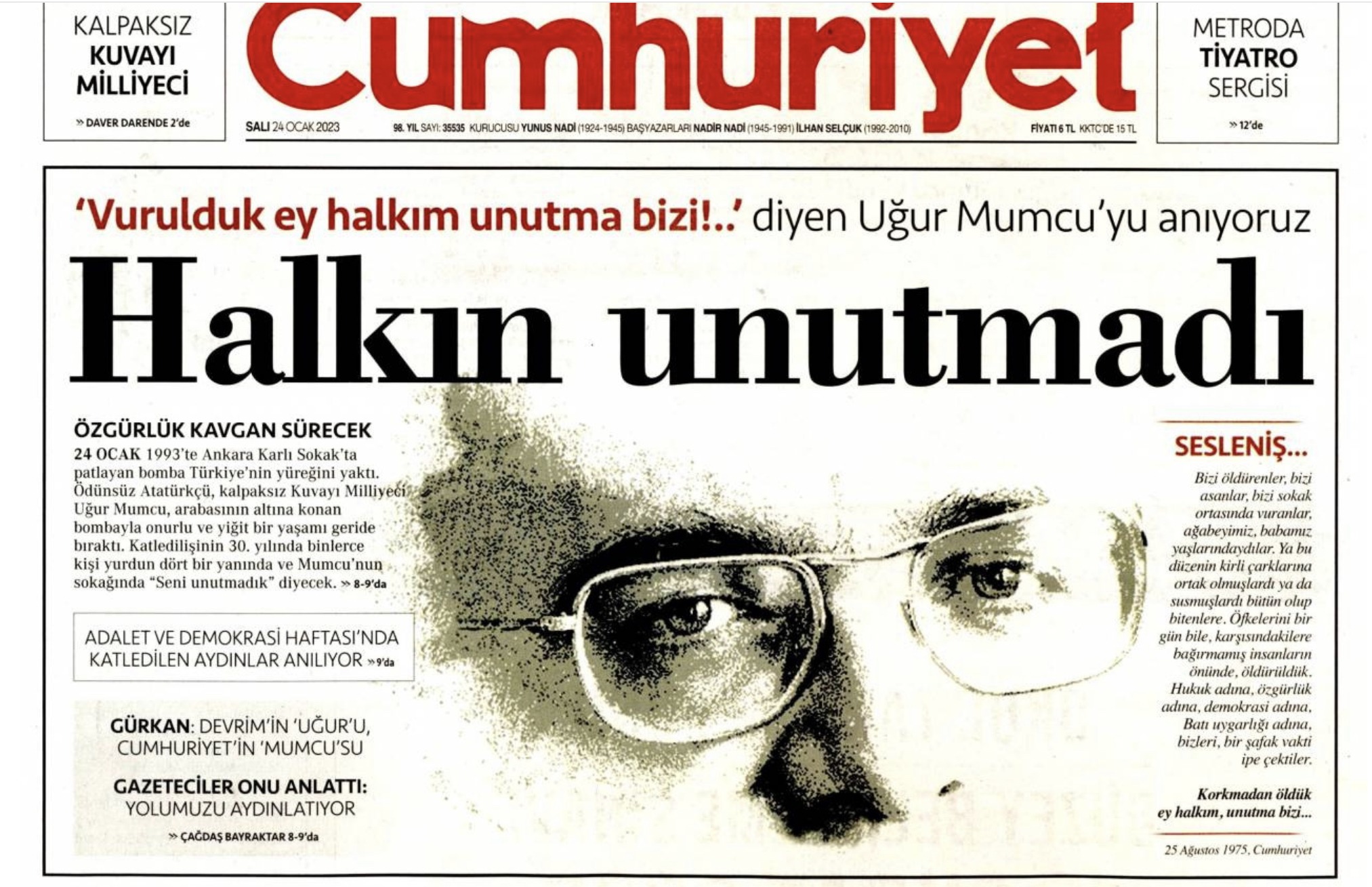 You are currently viewing Uğur Mumcu’nun failleri daha baştan belliydi, ama nedense bugün bile ‘faili meçhul’ muamelesi yapılabiliyor